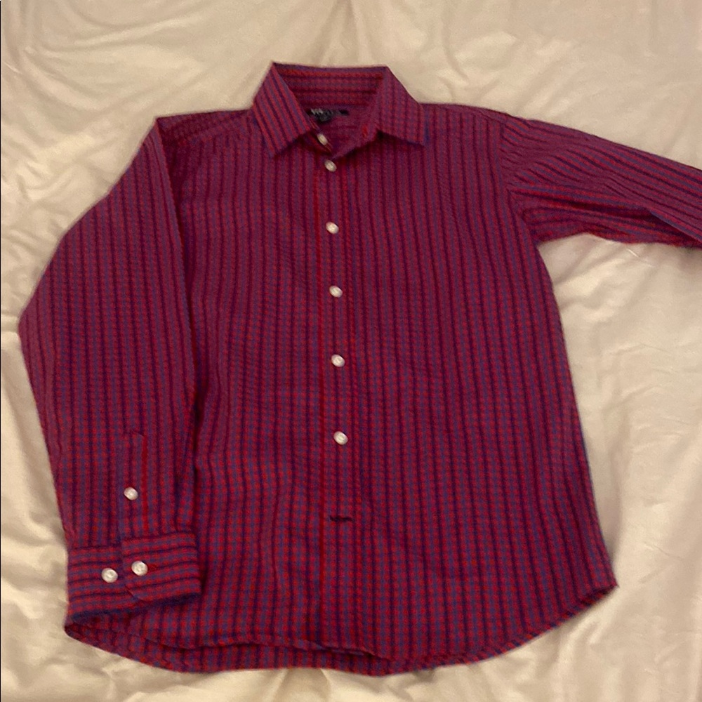 Tommy Hilfiger Red Casual Button Down Shirt